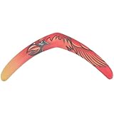 ifundom Búmeran Profesional de Eva para Adultos, Color Rojo, 1 Pieza, Juguete Volador Deportivo Seguro para Ejercicio al Aire Libre y Juegos Divertidos de Coordinación Mano-Ojo