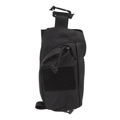 Pochette de Sangle de Sac à Dos, Sac de Fixation de Sac à Dos de Poche en Maille imperméable pour Fournitures médicales pour téléphone Portable(Le Noir)