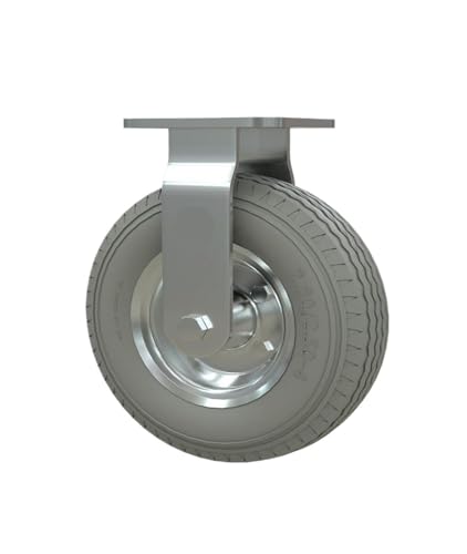 Roues fixes robustes de 8 pouces en mousse polyuréthane pour chariot rigide - 2