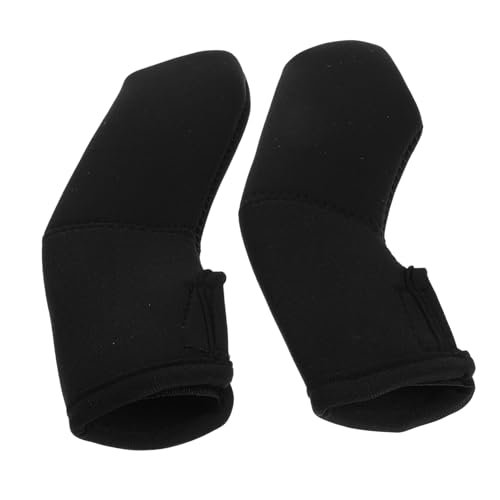 FRCOLOR 1 ペア ベビー傘 アームレストカバー のアームレストカバー のハンドルカバー ウォーカーハンドルパッド ネオプレン Black