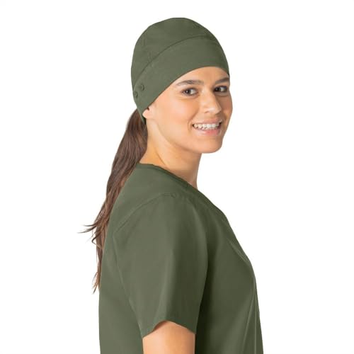 Carhartt Scrubs C40013 Unisex Force® Essentials Modern Fit Scrub Cap Be - One Size Fits All - Olive