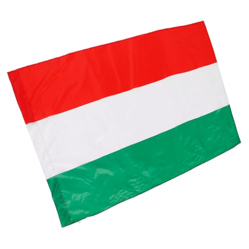 OFFSCH Drapeau Hongrois Grand Format 90x150 Cm Pour Décoration Jardin Et Événements Sportifs Résistant Aux Intempéries En Tissu Polyester Couleurs