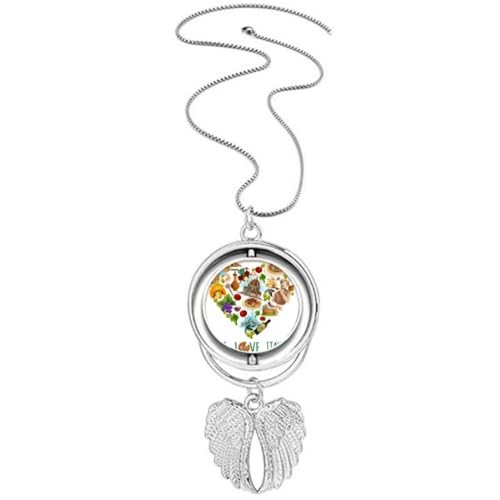 Collier ailes d'ange en finition miroir, pendentif spaghetti chic