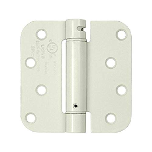 Deltana Dsh4R5Uspw Single Action Steel 4-Inch X 4-Inch X 5/8-Inch Spring Hinge #TOP3