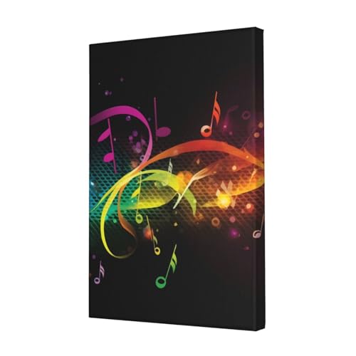 Toile notes de musique colorées OUSIKA pour créer une ambiance zen dans votre chambre à coucher