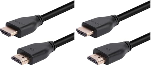 Image of Monoprice 8K Certified Ultra High Speed HDMI 2.1 Cable - 6 Feet - Black | 48Gbps, Compatible with Sony PS5, Microsoft Xbox Series X & Series S (Pack of 2)