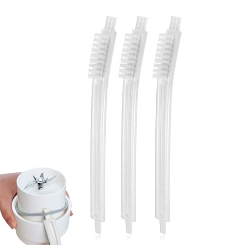 Nalaina 3 PCS Fruit Juicer Machine Clean Brush, Small Scrub Brushes for Cleaning,Soy Milk Maker Clean Brush, Crevice Cleaning Tool Set for Toaster Sink Tile Grout Grater Seafood