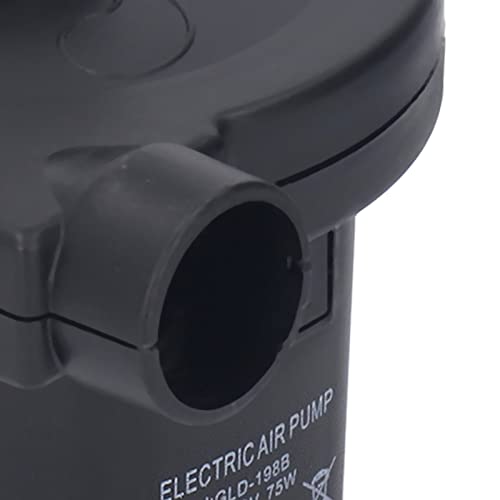 Bomba de ar infladora, silenciosa, compacta, DC12V com 3 bocais para piscina inflável