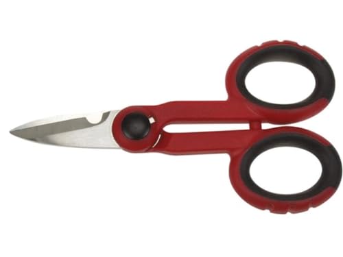 Toolland Ciseaux multifonctions, acier inoxydable, prise douce, pour câbles, tissu, tapis, cuir & carton, 160 mm