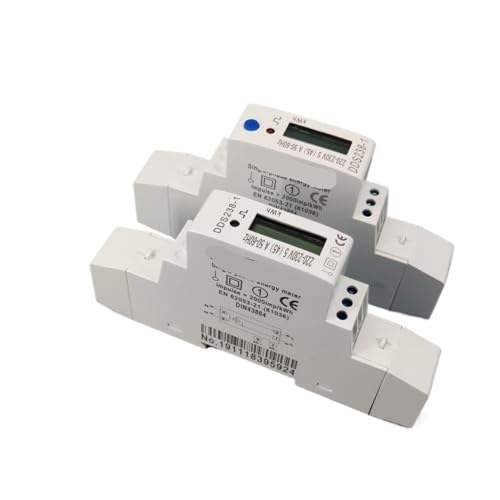 Compteur d'énergie rail Din monophasé 45A avec écran rétroéclairé bleu