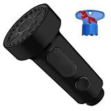 Rubinetto Doccetta per Lavandino Cucina Estraibile Ricambi, 3 Funzioni Ricambio Soffione Spruzzatore per Lavello Rubinetto Cucina, Compatibile con G1/2 Testina Ricambio per Doccetta Rimovibile, Nero