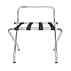 Garcia de Pou zusammenklappbar Gepäck Rack mit Rückseite, chrom, silber, 62 x 50 x 69 cm