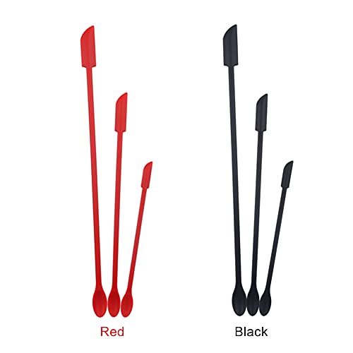 Ikasus AFSSS612662GIKRED Silicone Spatula Set,Mini Silicone Spatula Beauty Makeup Spatula,3 Piece Small Silicone Spatula-Thin Spatula Set thumb #5
