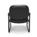 OFM Core Collection Big and Tall Guest and Reception Chair with Arms, Vinyl, Black