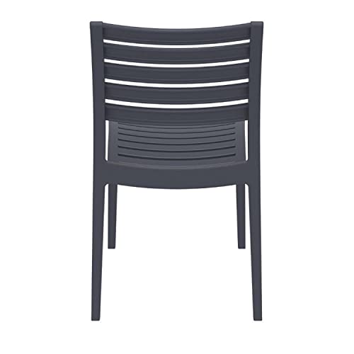 Compamia Ares Outdoor Patio Dining Chair In Dark Gray (Set Of 2) #TOP4