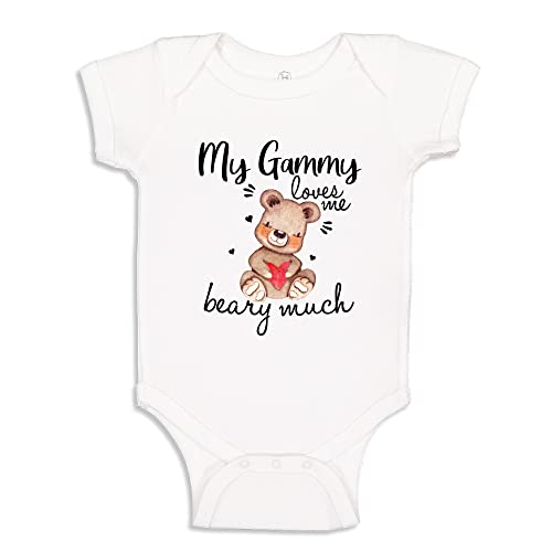 My Gammy Loves Me Beary Much Baby One Piece Bodysuit Or Toddler Shirt Gammy Baby Gift for Baby Boy or Girl