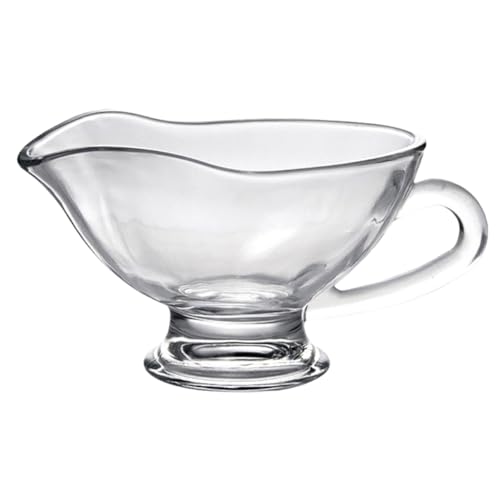 FUNOMOCYA 1pc Sauce Hopper Cream Jug Sauce Serving Bowl Coffe Creamer Seasoning Container Turkish Coffee Cups Milk Bowl Creamer Jug Heated Coffee Mug Dipping Sauce Cups Jam Transparent Glass