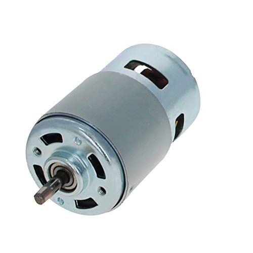Image of Fielect DC Motor 24V 12000RPM 0.5A Micro Motor Mini Motor Electric Motor Round Shaft for RC Boat Toys Model DIY Hobby, 775 Type, 1Pcs