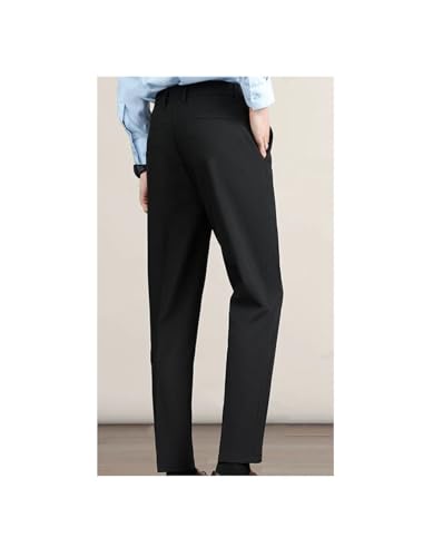 Men's Stretch Suit Pants - Business Elastic Waist Non-Iron Slim Casual Trousers Spring Summer4