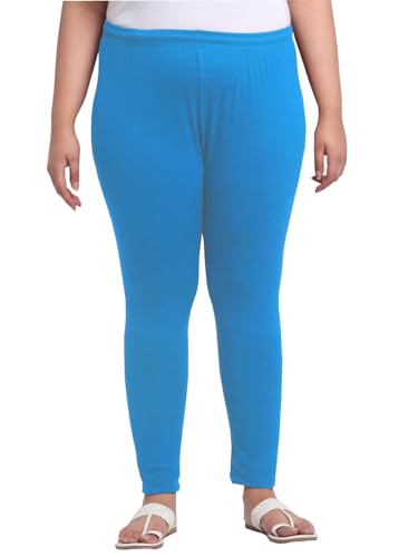 Image of Soft Cotton Ankle Lenght Solid Regular and Plus 35 Colours Leggings for Womens and Girls (Sizes :- M to 6XL)