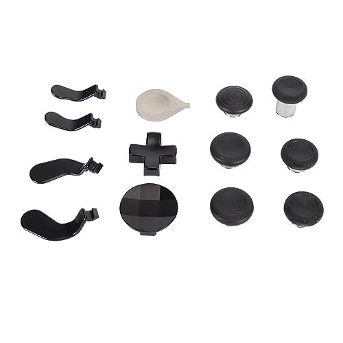 Image of 13 in 1 Metal Thumbsticks for One Series 2, Replacement Gaming Controller Accessory Kit, Metal Mod 6 Swap Joysticks, 4 Paddles, 2 D Pads, 1 Tool (Black)