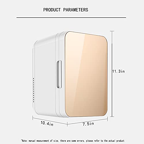 Mini koelkast, DC 12V / 24V, 8L draagbare gekoelde en geïsoleerde kleine koelkast, mini-auto koelkast, geschikt voor moedermelk/cosmetica/voedsel/medicijnen,Zilver - Afbeelding 4
