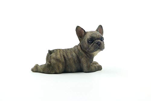 Statue bouledogue français en résine KELIEQA figurine de chien pour déco table