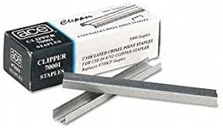 ace Undulated Staples for Lightweight Clipper Stapler, 5000/box