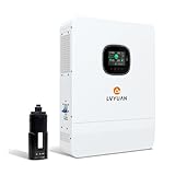 LVYUAN 6.5kW ハイブリッドインバーター 6500W 正弦波 オフグリッド ハイブリッド インバーター 48V バッテリー対応 UPS機能搭載 「夜間充電で電気料金を節約！」 最大PV入力10kW PV 最大500V 18A 2系統入力対応 太陽光発電システム 単相三線式 （型式：SPI-6.5K-UP）【日本語説明書付き】