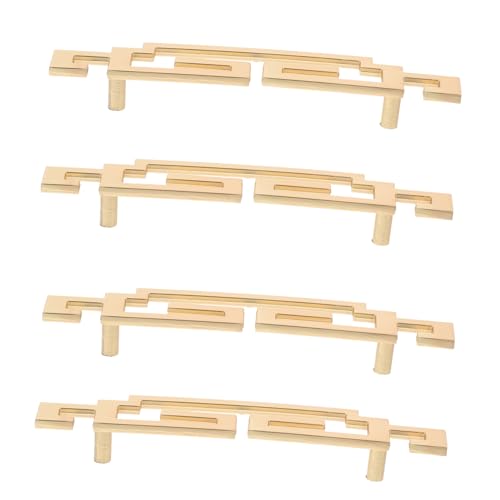PartyKindom Manijas para Armario Estilo Chino Moderno Tiradores Metálicos para Puertas Corredizas de Accesorios Duraderos Fáciles de Instalar para Muebles