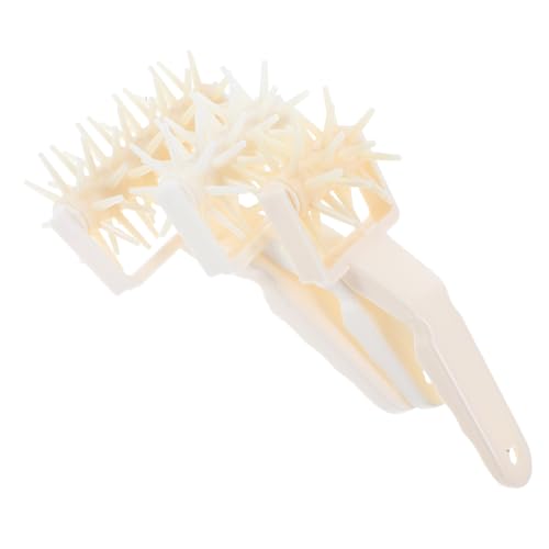 FUNOMOCYA 3pcs Plastic Pastry Dough Roller with Spikes Handheld Pizza Dough Docking Tool for Baking Bread and Pastries Ergonomic Grip Plastic Suitable for Beginners and Professionals