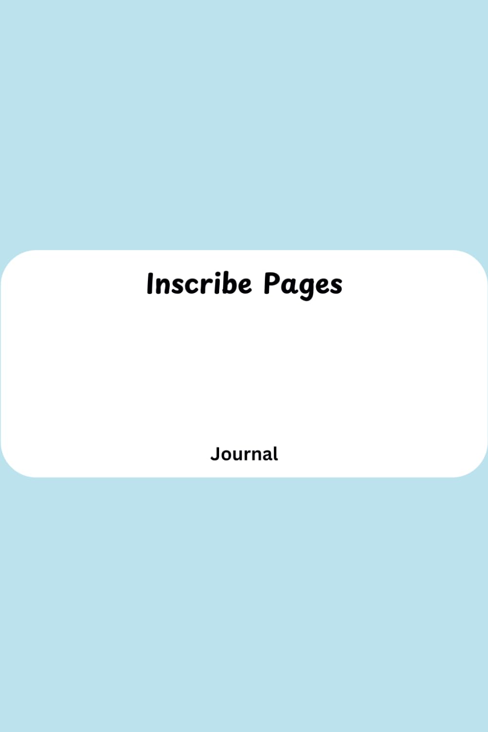 Inscribe Premium Lined Journal Notebook (Ice Blue), 120 Pages, 6 inches x 9 inches - 100 gsm: Glossy Finish Paperback Cover