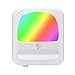 Produktbild LED Nachtlicht Steckdose - Dimmbar RGB Farbwechsel Nachtlicht mit Schalter Einstellbarer Helligkeit, Auto Dämmerungssensor Warmweißes Baby-Nachtlicht für Kinderzimmer, Schlafzimmer, Flur, Treppen