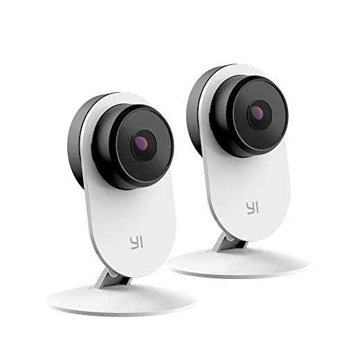 YI 2pc Security Home Camera 3 Baby Monitor, 1080p WiFi Smart Indoor Nanny IP Cam with Night Vision, 2-Way Audio, Motion Detection, Phone App, Pet Cat Dog Cam - Works with Google