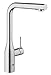 Grohe Essence - Grifo de cocina, caño alto giratorio, teleducha extraíble con dos chorros, color supersteel Ref. 30270DC0