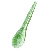 HEARTCANFEEL Jade Gua Sha Scraping Massage Tool,High Quality Jade Facial Massage for Dull,Puffy,Relieve Eye Bags,Acupuncture Massage