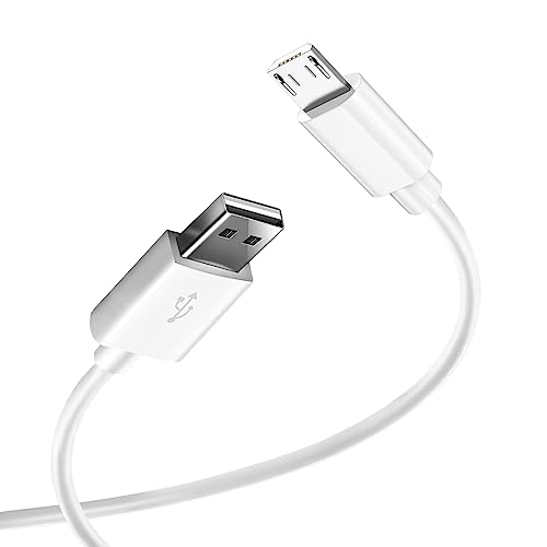 DR. WATCH 50CM Micro USB Charging Data Cable For Android Smart Phone LG White, USB 2A for 5V and 6V Devices, Fast Charging Made Easy!