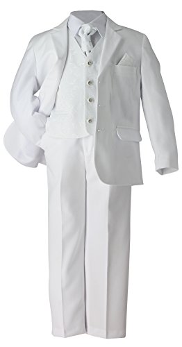Boutique-Magique Costume de cérémonie garçon baptême Communion, Blanc, 3 ans