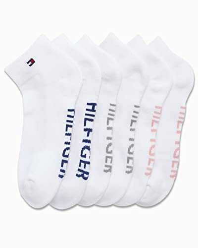Tommy Hilfiger Women's 6 Pack Flag Sport Cushion Short Crew Socks4
