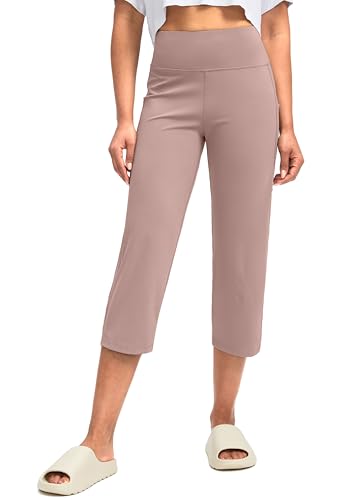 Image of G Gradual Capri Pants for Women High Waist Workout Yoga Pants with Pockets Tummy Control Leggings Crop Straight
