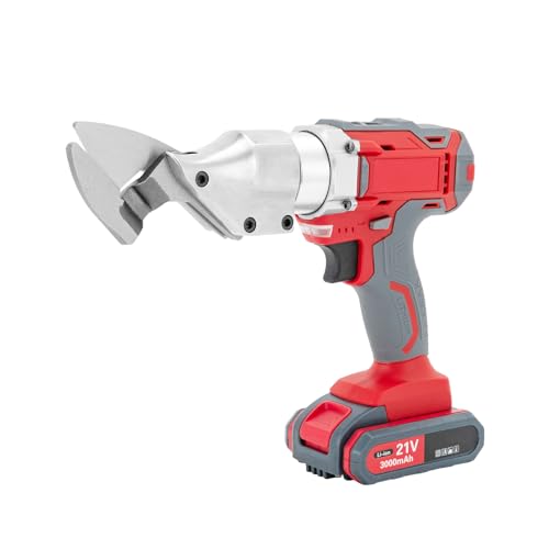 21V Metal Shears, Speed Swivel Head Electric Metal Cutter Shear Power Cutting Shears Sheet Shear Heavy Duty Tool 600W,1300r/min