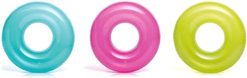 Image of Swimming Ring Inflatable Pool Float, Multi Color 8+ Years, Water Swim Tube(Size - 30''inch) 1 PIS