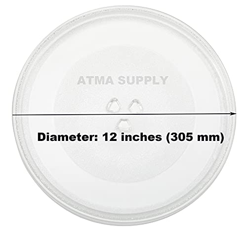 W10337247 12 Inches Microwave Plate Replacement Compatible With Whirlpool Glass Turntable Tray Replaces W11367904 W11291538 Ap6872022 Ps12711337 #TOP1