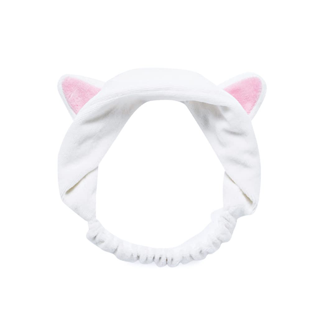 (Cat) - Patty Both Women Fashion Lovely Makeup Cosmetic Shower Elastic Hair Headband (Cat)