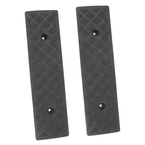 Rampas de goma para bordillo Hemobllo, 2 piezas, resistentes al desgaste y absorción de impactos, para automóviles, sillas de ruedas y scooters miniatura 1