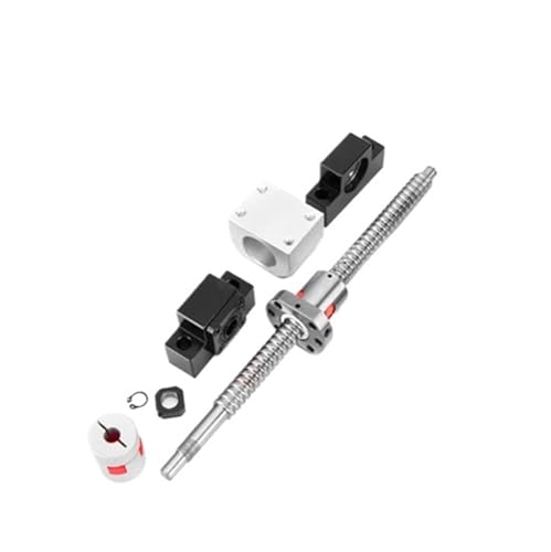 Metal Ball Screw nut SFU1610 Ball Screw 150 to 1000mm Rolled Ball Screw with Single Ball Nut for CNC Parts BK12 BF12 Standard End Machined(1000mm)