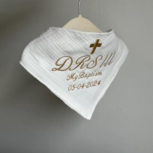 Personalized Baptism Bibs Name Embroidered Baby White Bibs Christian Baptism Bibs Baptism Decor Thoughtful Baby Baptism Gifts Unique Baptism Keepsakes4
