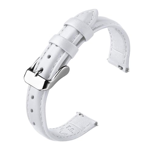 Image of Fullmosa Watch Band, Quick Release Leather Watch Strap Compatible with Samsung Galaxy Garmin for Men Women, Replacement Bands Width 12mm 14mm 16mm 18mm 19mm 20mm 21mm 22mm 24mm