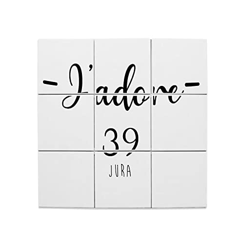 Carreaux céramique décoratifs Jura 39 faïence murale Lons-le-Saunier mosaïque 45,6 x 45,6 cm