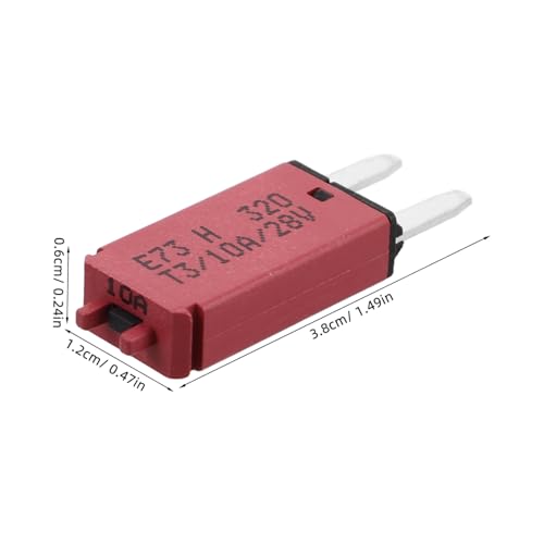 Kit de 8 fusibles automotrices mini restablecibles de perfil bajo para protección de circuito en auto, camión, RV y bote miniatura 2